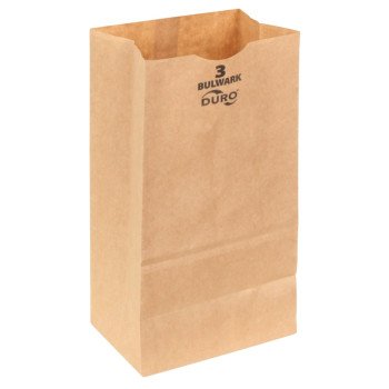 Duro Bag 71003 Heavy-Duty SOS Bag, 2-15/16 in W, 4-3/4 in L, Virgin Paper, Kraft