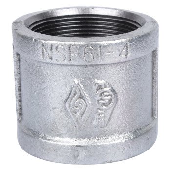 ProSource 21-2G Pipe Coupling, 2 in, Threaded, Malleable Steel, SCH 40 Schedule, 300 psi Pressure