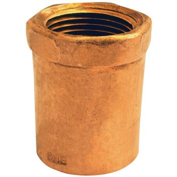 Elkhart Products 103R Series 30124 Reducing Pipe Adapter, 3/8 x 1/2 in, Sweat x FNPT, Copper