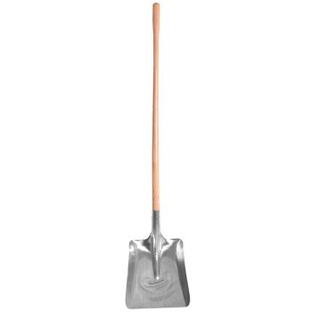 Garant 80627 Snow Shovel, 11 in W Blade, 11 in L Blade, Aluminum Blade, Wood Handle, 52 in OAL