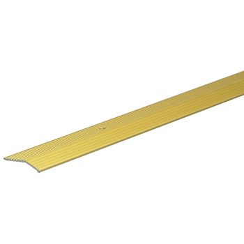 Frost King H591FB/3 Carpet Bar, 3 ft L, 1-3/8 in W, Fluted Surface, Aluminum, Gold, Satin