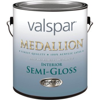 Valspar Medallion 24021GAL Latex Paint, Semi-Gloss, Tint Base, 1 gal Can