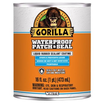 Gorilla 105343 Rubberized Spray Coating, Waterproof, White, 16 oz