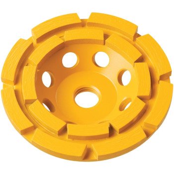 DEWALT DW4772 Grinding Wheel, Applicable Materials: Masonry, 4 in Dia, 5/8-11 in Arbor, Diamond Abrasive