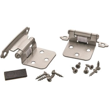 Amerock Inspirations Series BPR3429G10 Cabinet Hinge, Satin Nickel