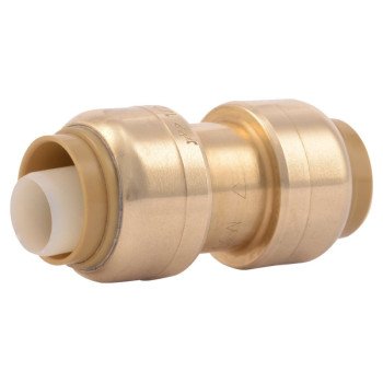 SharkBite U008LFA Tube Coupling, 1/2 in, Brass, 200 psi Pressure