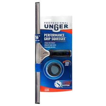 Unger Professional 981020 Window Squeegee, 16 in Blade, Poly Blade