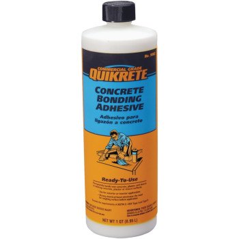 Quikrete 9902-14 Bonding Adhesive, Liquid, Vinyl Acetate, White, 1 qt Bottle