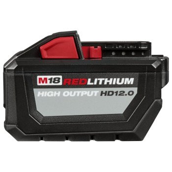 Milwaukee M18 REDLITHIUM 48-11-1812 Rechargeable Battery Pack, 18 V Battery, 12 Ah, 1-1/2 hr Charging