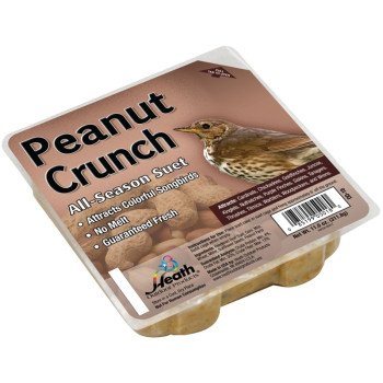 Heath DD-18 Suet Cake, All-Season, Peanut Crunch, 11 oz