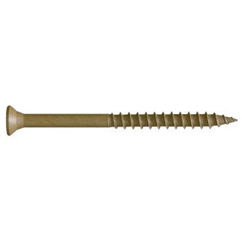 Camo 0356179 Deck Screw, #9 Thread, 3 in L, Bugle Head, Star Drive, Type 17 Slash Point, Carbon Steel, ProTech-Coated, 1750/PK