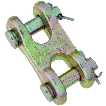 National Hardware 3248BC Series N282-137 Clevis Link, 3/8 in Trade, 6600 lb Working Load, 70 Grade, Steel, Yellow Chrome