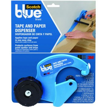 ScotchBlue M1000 Tape and Paper Dispenser, 2 in Max Tape W, Blue