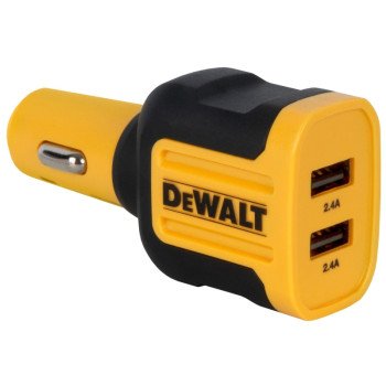 DEWALT 141 9008 DW2 USB Charger, 2.4 A Charge, Black