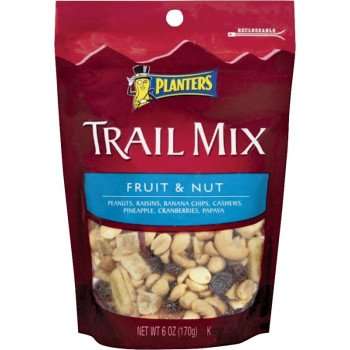 Planters 422519 Trail Mix, Fruit, Nut, 6 oz, Bag