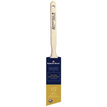 Benjamin Moore U61715-017 Paint Brush, Firm Brush, 2-7/16 in L Bristle, Nylon/Polyester Bristle, Angle Sash Handle