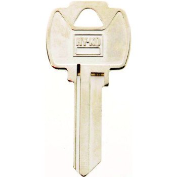 Hy-Ko 11010FA1 Key Blank, Brass, Nickel, For: Falcon Cabinet, House Locks and Padlocks