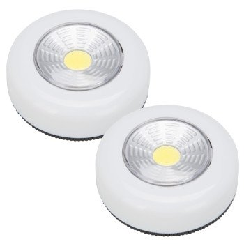 PowerZone F12004 LED Puck Light, LED-Lamp, LED Lamp, 35 Lumens, ABS Fixture, White Fixture, White Fixture