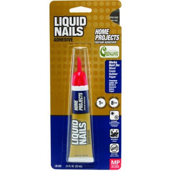 Liquid Nails PG-00 Perfect Glue Adhesive, Clear, 0.75 oz Squeeze Tube