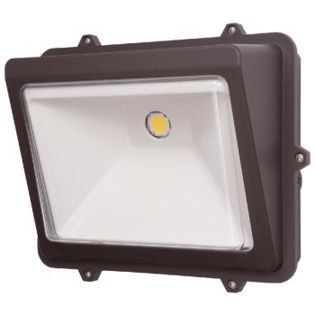 Cooper Lighting WP8050LBZ Wall Pack, 120 V, 76 W, LED Lamp, 8600 Lumens Lumens, 5000 K Color Temp, Aluminum Fixture