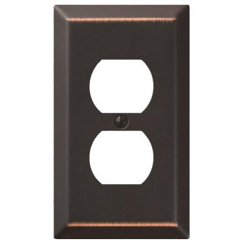 AmerTac 163DDB Wallplate, 1 -Gang, Steel, Aged Bronze