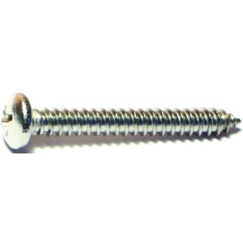 Midwest Fastener 05121 Screw, #10 Thread, Coarse Thread, Pan Head, Phillips Drive, Diamond, Self-Tapping Point, 100/PK