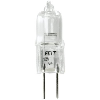 Feit Electric BPQ10T3/CAN Halogen Bulb, 10 W, G4 Lamp Base, JC T3 Lamp, 3000 K Color Temp, 2000 hr Average Life