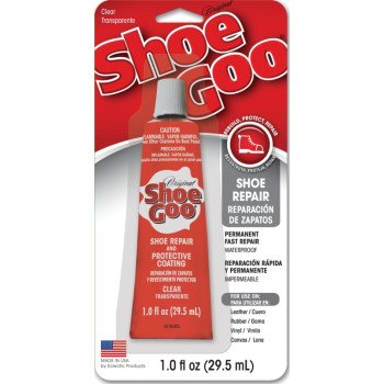 Shoe GOO 110231 Shoe Repair Adhesive, Gel, Liquid, Black/Clear, 1 oz