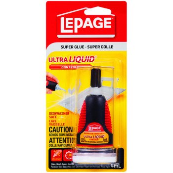 LePage 1864466 Super Glue, Liquid, Clear, 4 mL Carded Bottle