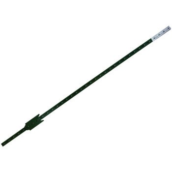 CMC 30052743 T-Post, 8 ft H, Steel, Gray/Green