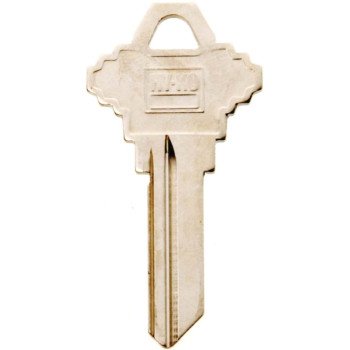 Hy-Ko 11010SC7 Key Blank, Brass, Nickel, For: Schlage Cabinet, House Locks and Padlocks