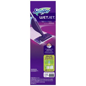 Swiffer WetJet 92811 Sweeper Starter Kit, Synthetic Mop Head