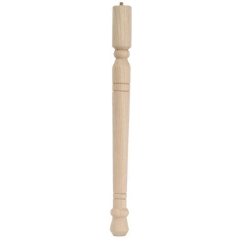 Waddell Early American Series 2554 Table Leg, 3-3/4 in H, Hardwood, Smooth Sanded