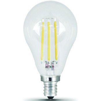 Feit Electric BPA1560C850LED/2 LED Bulb, General Purpose, A15 Lamp, 60 W Equivalent, E12 Lamp Base, Dimmable, Clear