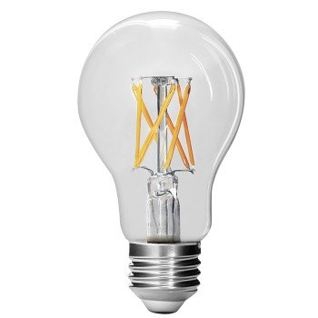 Feit Electric BPA1975CL927CA/FIL/2 LED Light Bulb, A19 Lamp, 75 W Equivalent, E26 Medium Lamp Base, Dimmable, 2/PK