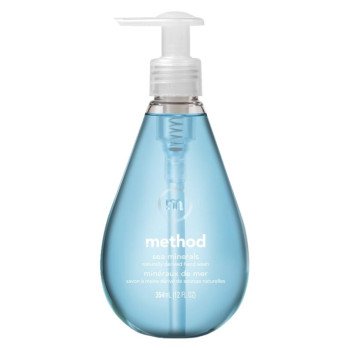 method 162 Gel Hand Wash, Gel, Light Blue, Sea Minerals, 12 oz Bottle