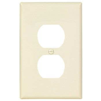 Eaton Wiring Devices PJ8LA Single and Duplex Receptacle Wallplate, 4-7/8 in L, 3-1/8 in W, 1 -Gang, Polycarbonate