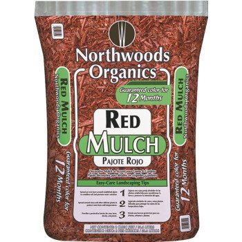 Northwoods Organics WNW03250 Decorative Mulch, Red Bag