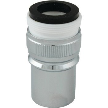 Plumb Pak PP800-11LF Faucet Aerator, 55/64-27 x 15/16-27 Male x Female Thread, Brass, Chrome Plated