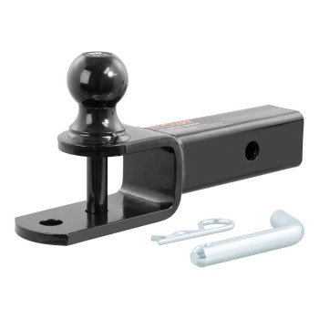 Curt 45005 3-in-1 ATV Ball Mount, 1-7/8 in Dia Hitch Ball, Steel, Gloss Powder-Coated