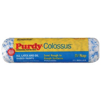 Purdy Colossus 140630M94 Roller Cover, 3/4 in Thick Nap, 9-1/2 in L, Woven Polyamide Cover