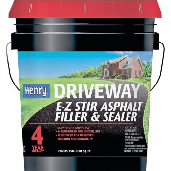 Henry HE200074 Filler and Sealer, Liquid, Black/Brown, 4.75 gal Pail