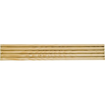 Waddell RFC27 Moulding, 2-1/4 in W, Casing, Fluted Profile, Pine