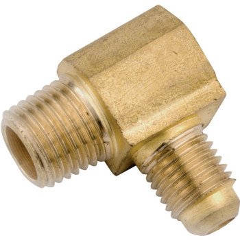 Anderson Metals 754049-1012 Tube Elbow, 5/8 x 3/4 in, 90 deg Angle, Brass, 650 psi Pressure