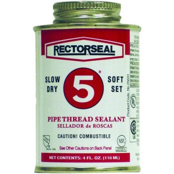 Rectorseal 25631 Thread Sealant, 0.25 pt, Can, Paste, Yellow