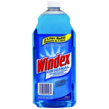 Windex 00128 Glass Cleaner, 2 L Bottle, Liquid, Floral, Blue