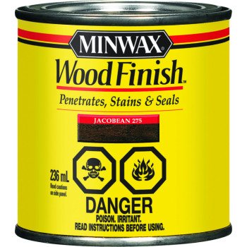 Minwax 275014444 Wood Stain, Jacobean, Liquid, 236 mL, Can