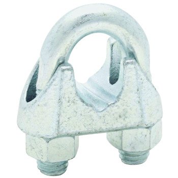 National Hardware 3230BC Series N248-336 Wire Cable Clamp, 5/8 in Dia Cable, 6 in L, Malleable Iron, Zinc