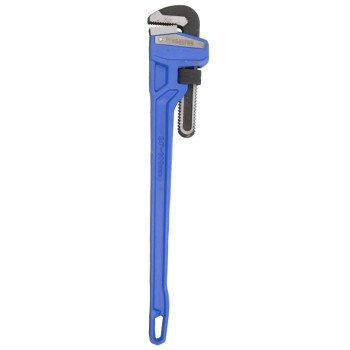 Vulcan JL40124 Pipe Wrench, 63 mm Jaw, 24 in L, Serrated Jaw, Die-Cast Carbon Steel, Powder-Coated, Heavy-Duty Handle