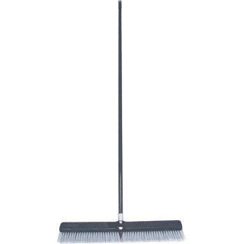 Birdwell 4025-4 Contractor Push Broom, 3 in L Trim, Polypropylene/Polystyrene Bristle